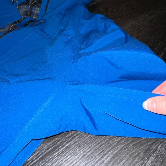 Pendleton Blue Raincoat with Plaid Lining (Adult Size-LG) - Picture 5 of 16